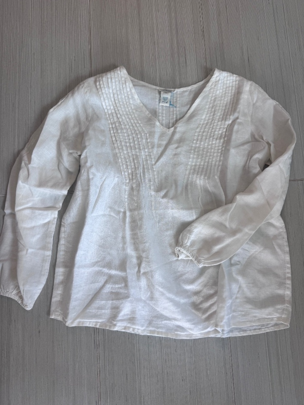 Sundance Linen Long Sleeved Top - Size M